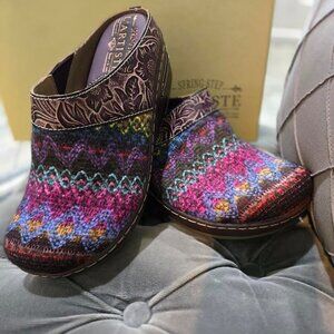 L'Artiste Zigino Clog Purple Multi Size 36 (US 5.5/6)